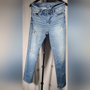 American Eagle Light Blue Distressed Jeans